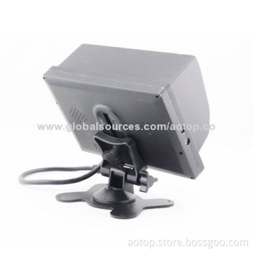Hot Selling 7-inch Car Parking Monitor with Remote Control/Multilanguage/OSD Menu/Built-in Speaker